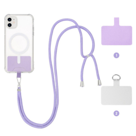 Universele Phone Koord Extra Sterk 6mm - Lila
