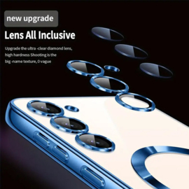 Magnetic Magsafe Lens Protection Case - Samsung A35 - Blauw