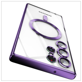 Magnetic Magsafe Lens Protection Case - Samsung S24 Ultra - Paars