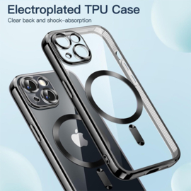 iPhone 13 Pro Max - MagSafe -  Zwart - Draadloos oplaadbare Back Cover