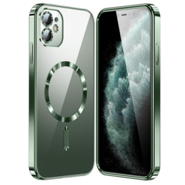 Magnetic Magsafe Case - iPhone 11 - Groen - Draadloos Oplaadbare Case