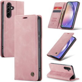 CaseMania Slim Bookcase Samsung S22 Licht Roze