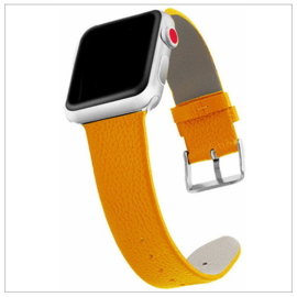 Leather Look bandje Geschikt voor Serie 7 (41 mm) - Yellow