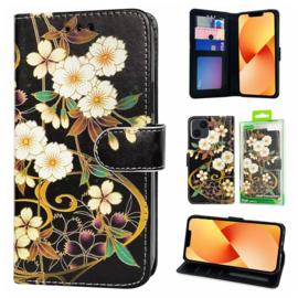 iPhone 15 Pro Max - Bookcase Print - White Flower