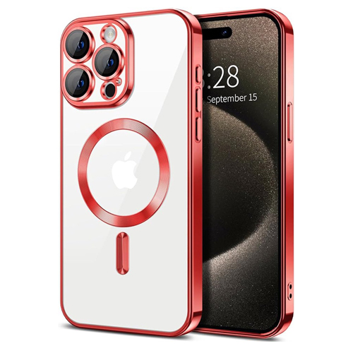 iPhone 15 Pro Max - MagSafe - Licht Blauw - Draadloos oplaadbare Back Cover