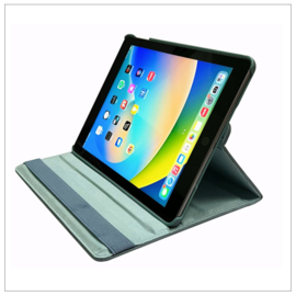 Casemania Luxe Suede Draaibaar Case - Samsung Tab A9+ - Turquoise