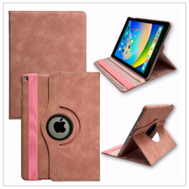 Casemania Luxe Suede Draaibaar Case - iPad Air/iPad 9.7 2017/2018 - Roze