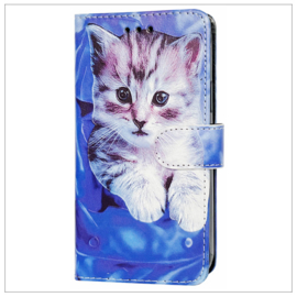 Samsung A05S - Bookcase Print - Cat Galaxy