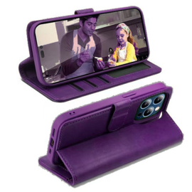 Lavann Leather Book Case 2 in 1 - Samsung A16 - Paars