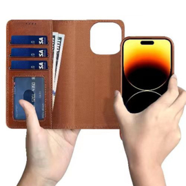 Lavann Leather Book Case 2 in 1 - Samsung A53 (5G) - Bruin