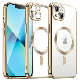 Magnetic Magsafe Case - iPhone 16 Plus - Goud - Draadloos Oplaadbare Case