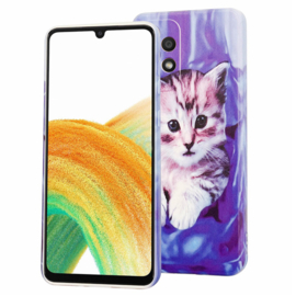 Back Cover - Bloemen Printje - Oppo A5 - Achterkantje