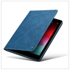 CaseMania Suede SlimTablet Case - iPad Air/iPad 9.7 2017/2018 - Donker Blauw