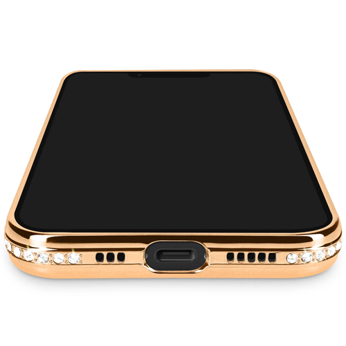 Magnetic Magsafe Glitter Case - iPhone 7/8/SE 2020/2022/2023 - Goud - Draadloos Oplaadbare Case