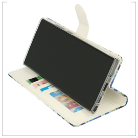 Oppo A96 - Bookcase Print - Vlinders Wit