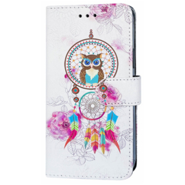 Samsung A53 (5G) - Bookcase Print - Dromenvanger Wit Paars