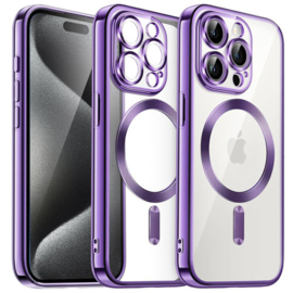 Magnetic Magsafe Case - iPhone 16 Pro Max - Paars- Draadloos Oplaadbare Case