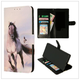 Samsung J5 (2017) - Bookcase Print - Paard Grijs