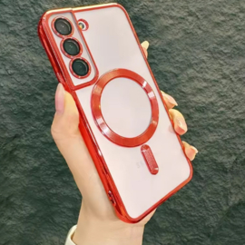 Magnetic Magsafe Lens Protection Case - Samsung A55 - Rood