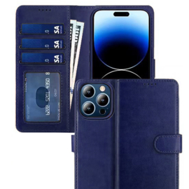 Lavann Leather Book Case 2 in 1 - iPhone 14 Pro - Blauw