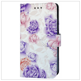 iPhone 15 - Bookcase Print - Purple Flower
