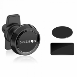 Green ON Round Design Ventilatierooster Magneet Telefoonhouder