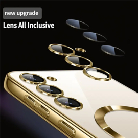 Magnetic Magsafe Lens Protection Case - Samsung A16 - Goud