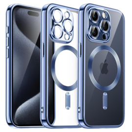 Magnetic Magsafe Case - iPhone 16 Pro Max - Licht Blauw - Draadloos Oplaadbare Case