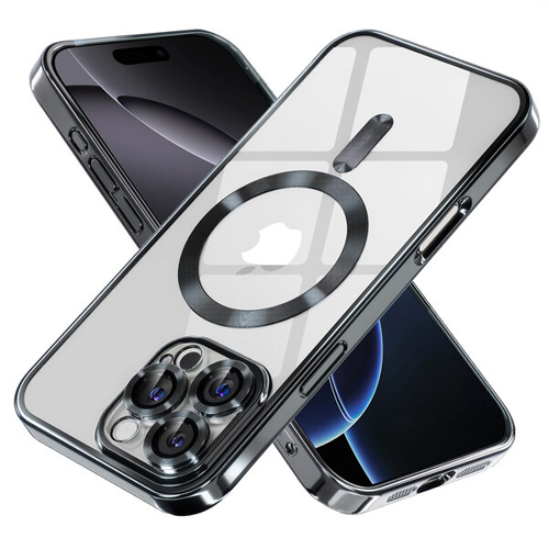 iPhone 15 Pro Max - MagSafe - Zwart - Draadloos oplaadbare Back Cover