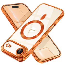 iPhone 17 Air Magsafe Hoesje - Oranje - Draadloos Oplaadbare Back Cover