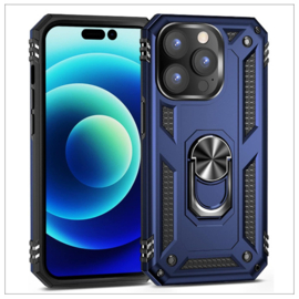 Samsung A25 (5G) Kickstand Ring Armor - Blauw