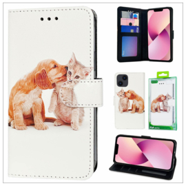 iPhone 11 - Bookcase Print - Dog & Cat