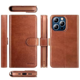 Lavann Leather Book Case 2 in 1 - Samsung A53 (5G) - Bruin
