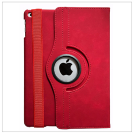 Casemania Luxe Suede Draaibaar Case - Samsung Tab A9+ - Rood