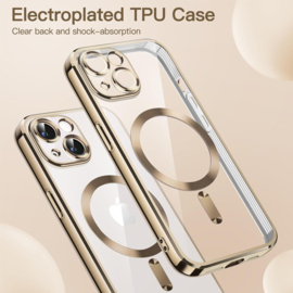 Magnetic Magsafe Case - iPhone 16 Plus - Goud - Draadloos Oplaadbare Case