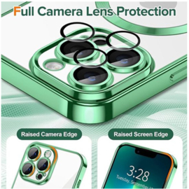 Magnetic Magsafe Case - iPhone 15 Pro - Groen - Draadloos Oplaadbare Case