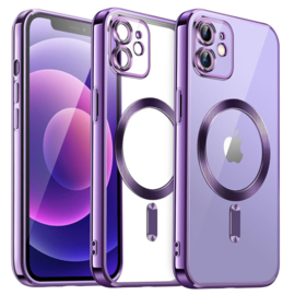 Magnetic Magsafe Case - iPhone 11 - Paars - Draadloos Oplaadbare Case