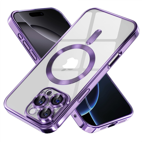 iPhone 15 Pro Max - MagSafe - Paars - Draadloos oplaadbare Back Cover