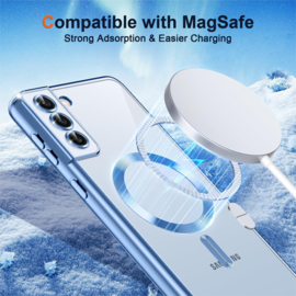 Samsung S21 Plus Magsafe Hoesje - Transparant/Blauw
