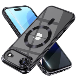 iPhone 17 Air Magsafe Hoesje - Zwart - Draadloos Oplaadbare Back Cover