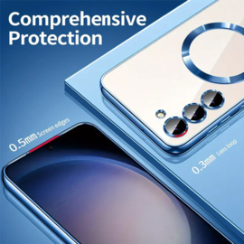 Magnetic Magsafe Lens Protection Case - Samsung A35 - Blauw