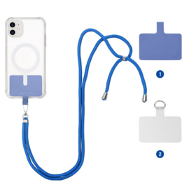 Universele Phone Koord Extra Sterk 6mm - Blauw