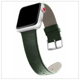 Leather Look bandje Geschikt voor Serie 7 (41 mm) - Donker Groen