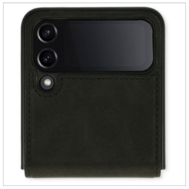 Casemania Luxe Wallet Case - Samsung Z Flip 3 - Zwart