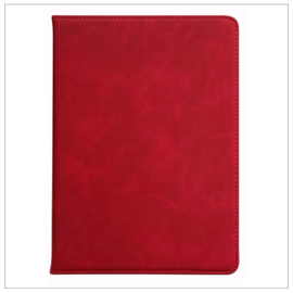 Casemania Luxe Suede Draaibaar Case - Samsung Tab A9+ - Rood