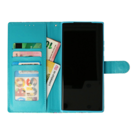 Book Case Geschikt voor iPhone 16e / iPhone 17e - Marmer Printje - Ruimte voor 3 pasjes
