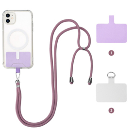 Universele Phone Koord Extra Sterk 6mm - Paars