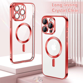 Magnetic Magsafe Case - iPhone 13 - Rood - Draadloos Oplaadbare Case