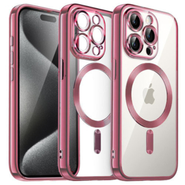 Magnetic Magsafe Case - iPhone 16 Pro Max - Roze - Draadloos Oplaadbare Case