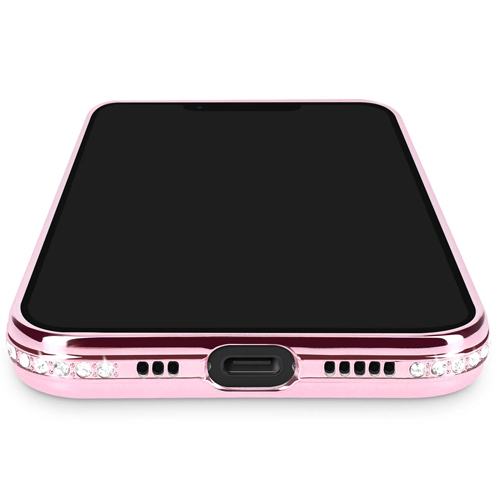 Magnetic Magsafe Glitter Case - iPhone 7/8/SE 2020/2022/2023 - Roze - Draadloos Oplaadbare Case